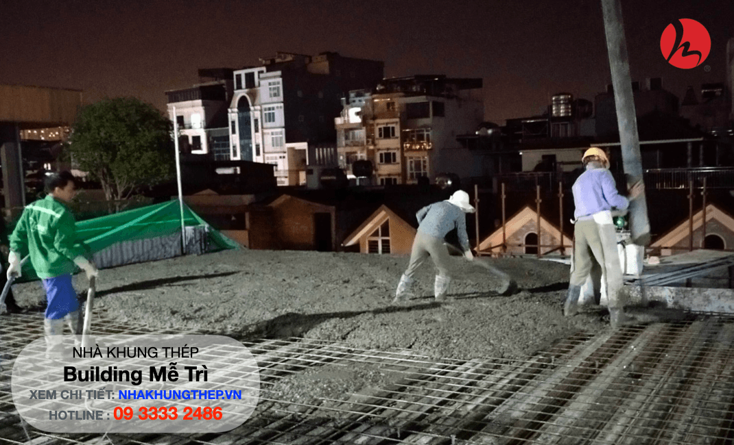 sàn deck nhà khung thép