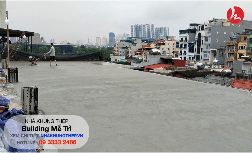 san deck nha khung thép