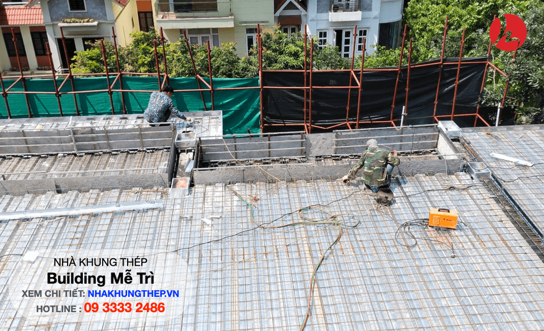 Sàn Deck Nhà Khung thép