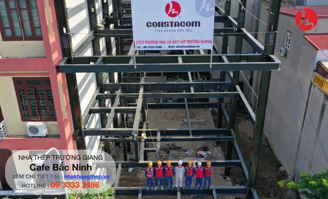 Hoạt động xây dựng về nhà khung thép của Trường Giang