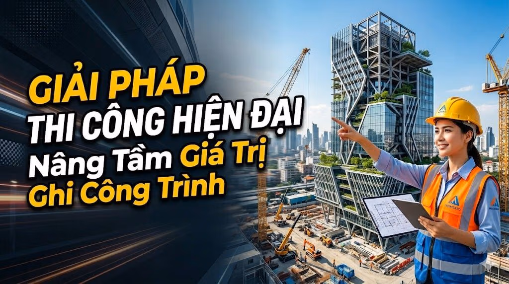Giải Pháp Thi Công Hiện Đại – Nâng Tầm Giá Trị Công Trình