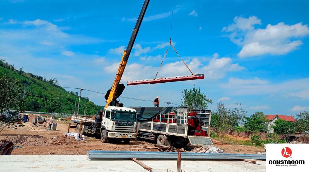 Lắp dựng và kiểm soát sai số kết cấu khung thép
