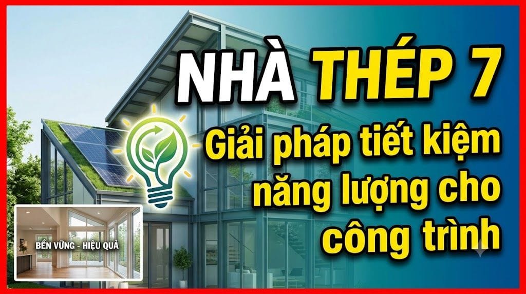Nhà Thép 7 - Giải Pháp Tiết Kiệm Năng Lượng Cho Công Trình Hiện Đại